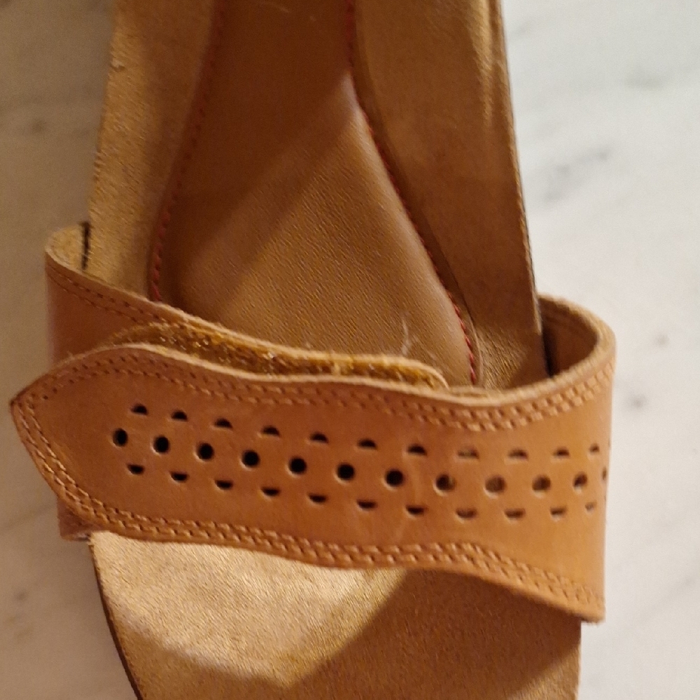 Cobb Hill May Wave Leather Slingback Sandals 10W - Picture 5 of 8